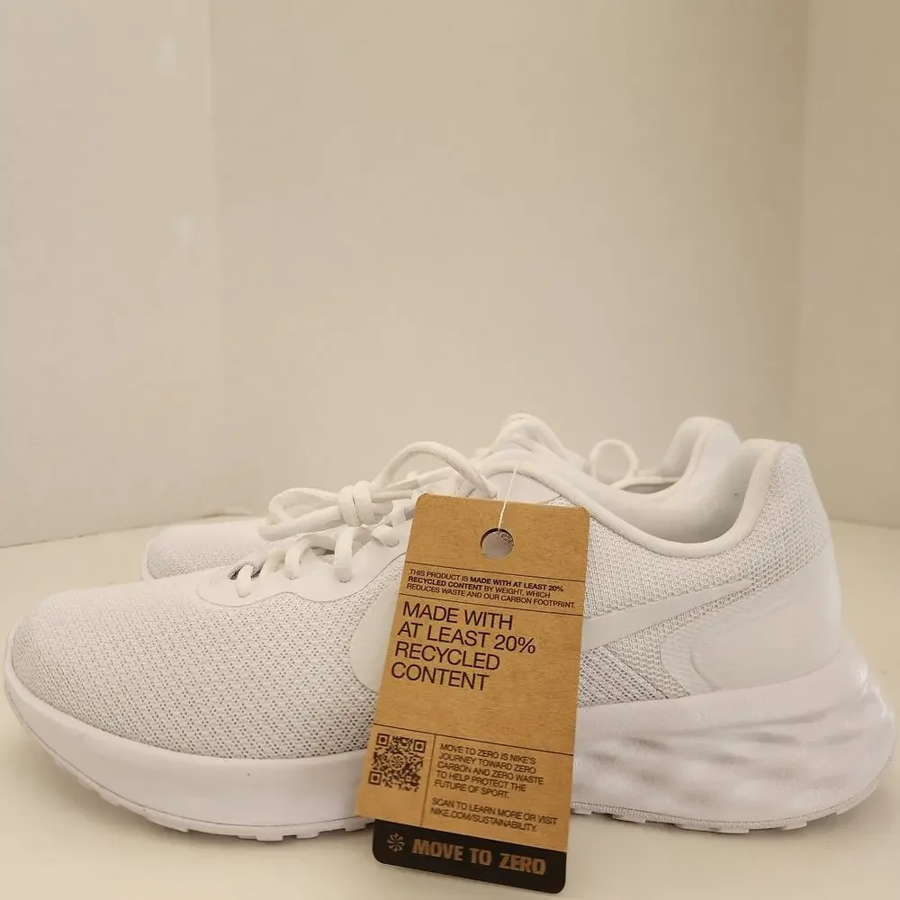 Nike Men's revolution 6 NN Sneakers, White, 9.5 - Picture 4 of 10